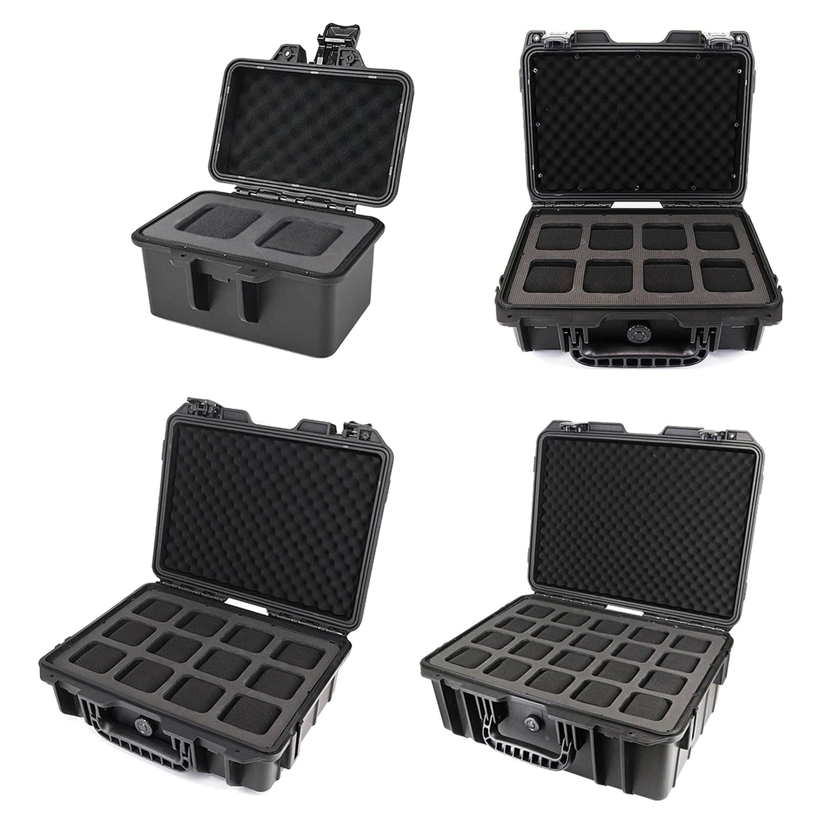 Aurgiarme Scatola per orologi portatile 2/8/12/20 slot per visualizzazione orologi custodia antiurto valigia accessori impermeabili