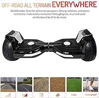 Vista 5 de 8.5” All Terrain Hover Board, Off Road Self Balancing Scooter with Bluetooth and LED Lights, UL2272 Safety Certified