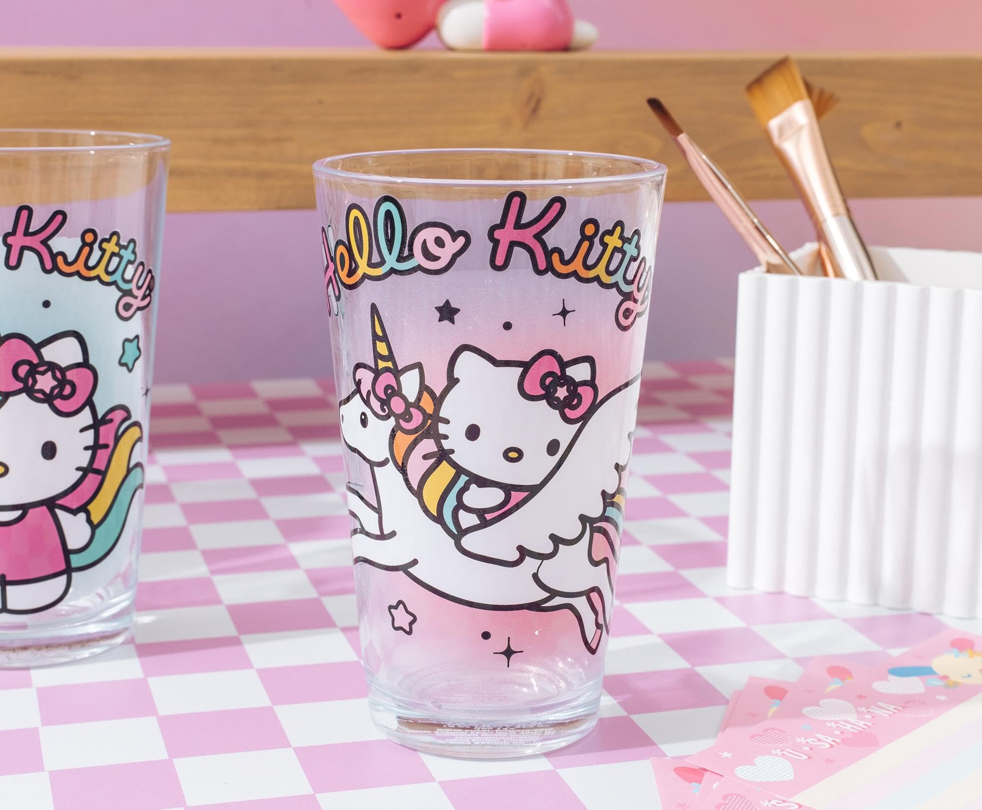 Amazon.com | Silver Buffalo Sanrio Hello Kitty Unicorn 16-Ounce