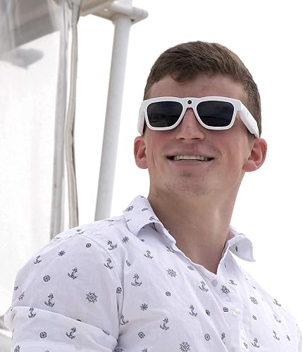 Miniatura 4 de GoVision Royale - Lentes de sol para cámara de video de ultra alta definición videocámara de 8 MP visión gran angular diseño unisex elegante y