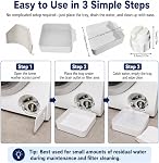 Lave-linge universel à l'avant, bac de lavage à faible profil, installation facile pour les appartements, sous-sols, maisons mobiles (1PC)
