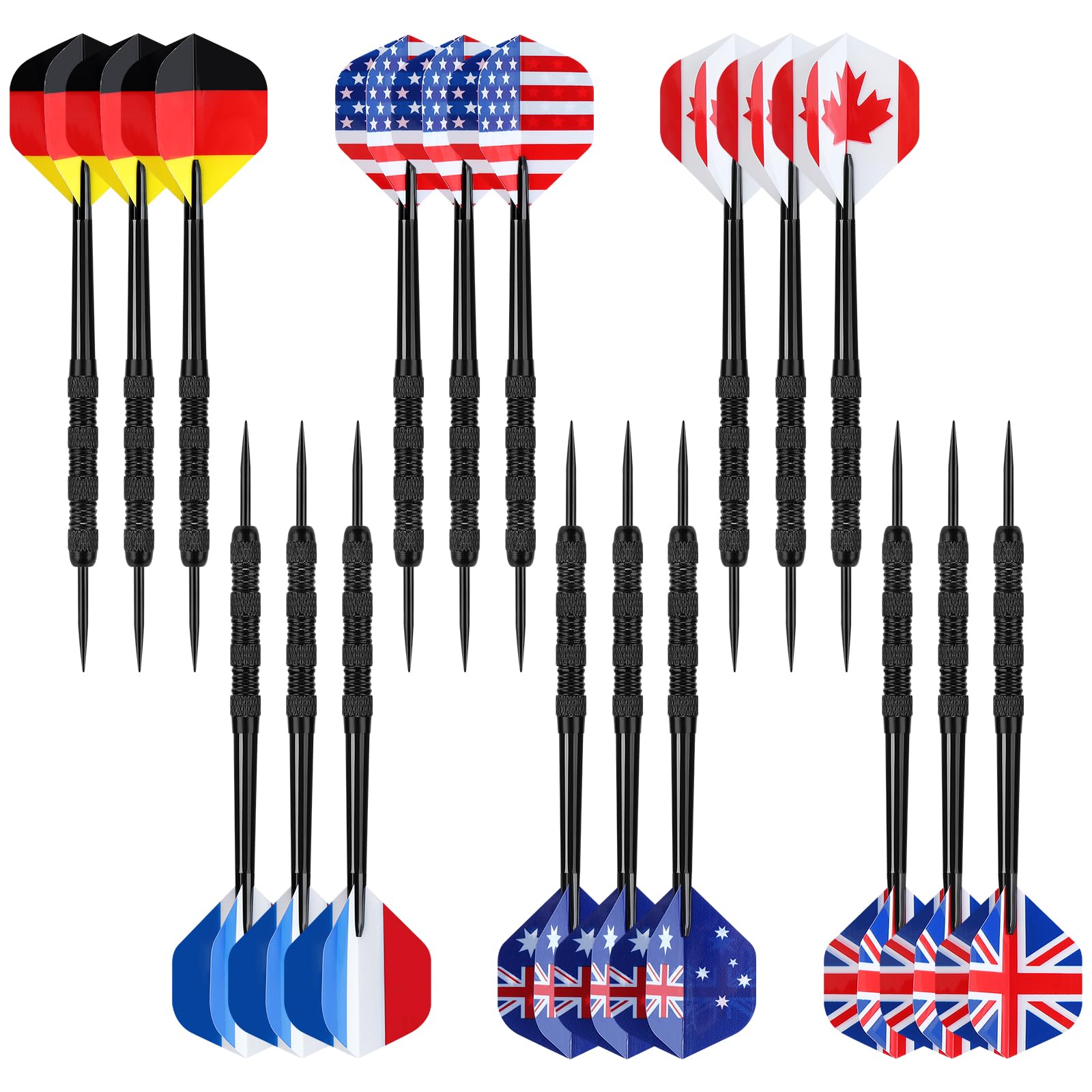 Accmor Metal Tip Darts, Steel Tip Darts, 14 Grams Professional Metal Darts, Darts Metal Tip Set, Metal Darts for Dartboard