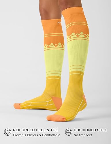 Miniatura 7 de FITRELL - 3 pares de calcetines de compresión para mujeres y hombres, calcetines para la circulación de 20-30 mmHg