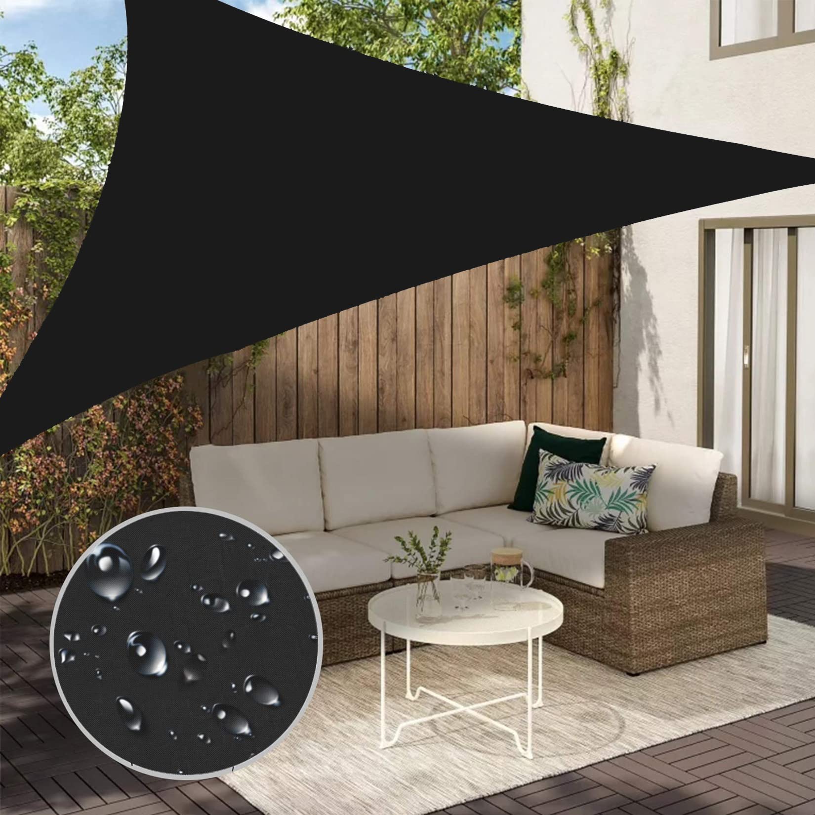 sonnensegel 8 Dreieckiges Sonnensegel, x 8 x 8 m, staubdicht, winddicht, wasserdicht, für Gewächshaus, Garten, Balkon, UV-Schutz und Wärmeisolierung, für Außenbereich, Terrasse, Pool, Deck CYCLZ Herren Rennradhose 
