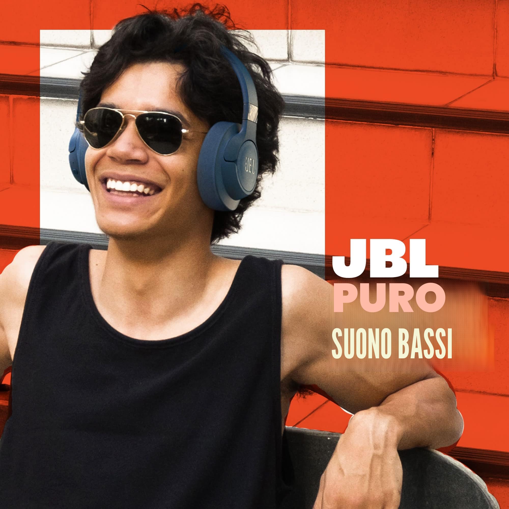 JBL Tune 720 BT Cuffie Over-Ear Bluetooth Wireless, Pieghevoli e Leggere, Microfono e Comandi su Padiglione con Voice Aware, JBL Pure Bass, Connessione Multipoint, fino a 76 ore di Autonomia, Nero