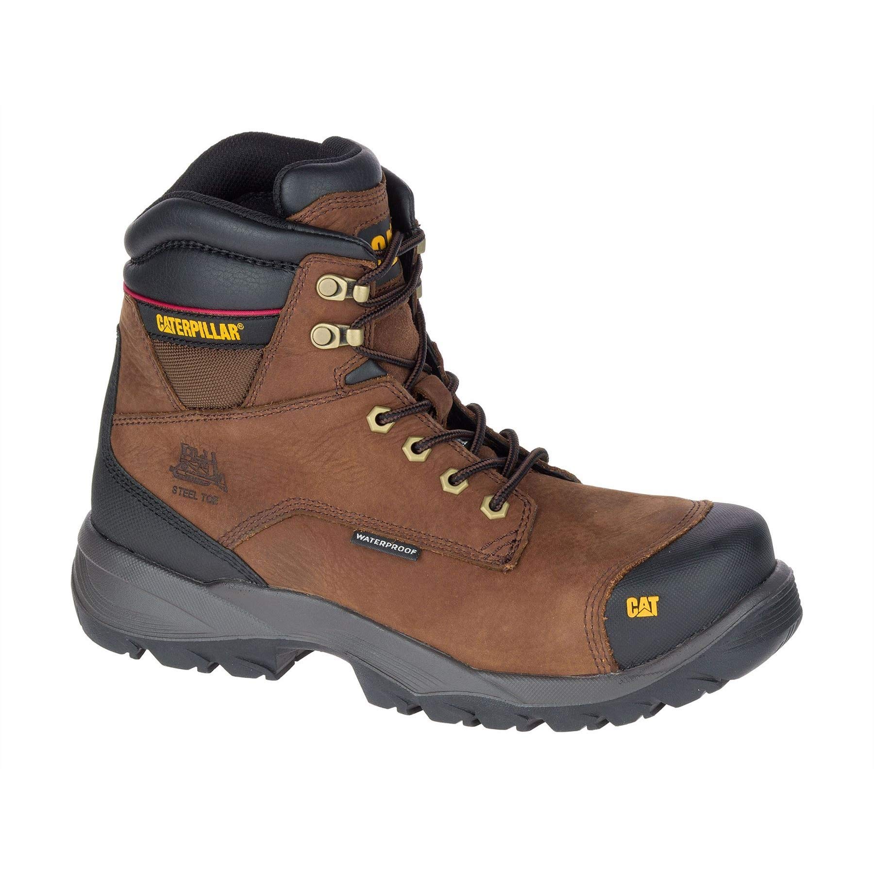 Caterpillar Cat Workwear - Botas de Seguridad Impermeables con Cordones para Hombre