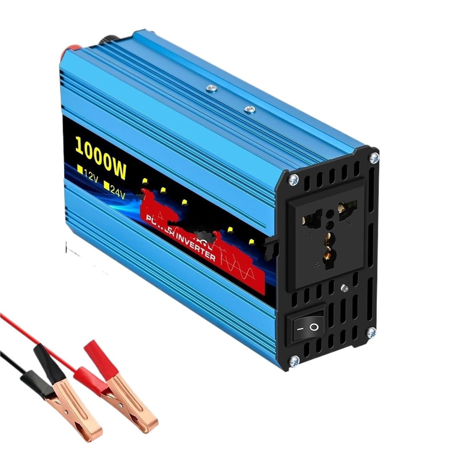 Inversor de Corriente Inversor De Onda Sinusoidal Pura 1000W-4000W DC 12V Y 24V A AC 220V 50hz(24V 1000W 220V)