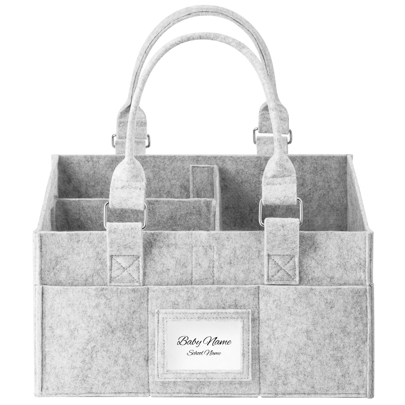 PaoveFor Baby Diaper Caddy Organizer, 12.1 x 6.3 x 9 inch