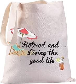 Retired Tote Bag Funny Retirement Gifts Retired And .Living The Good Life Novelty Tote Bag Retired 2023 Gifts