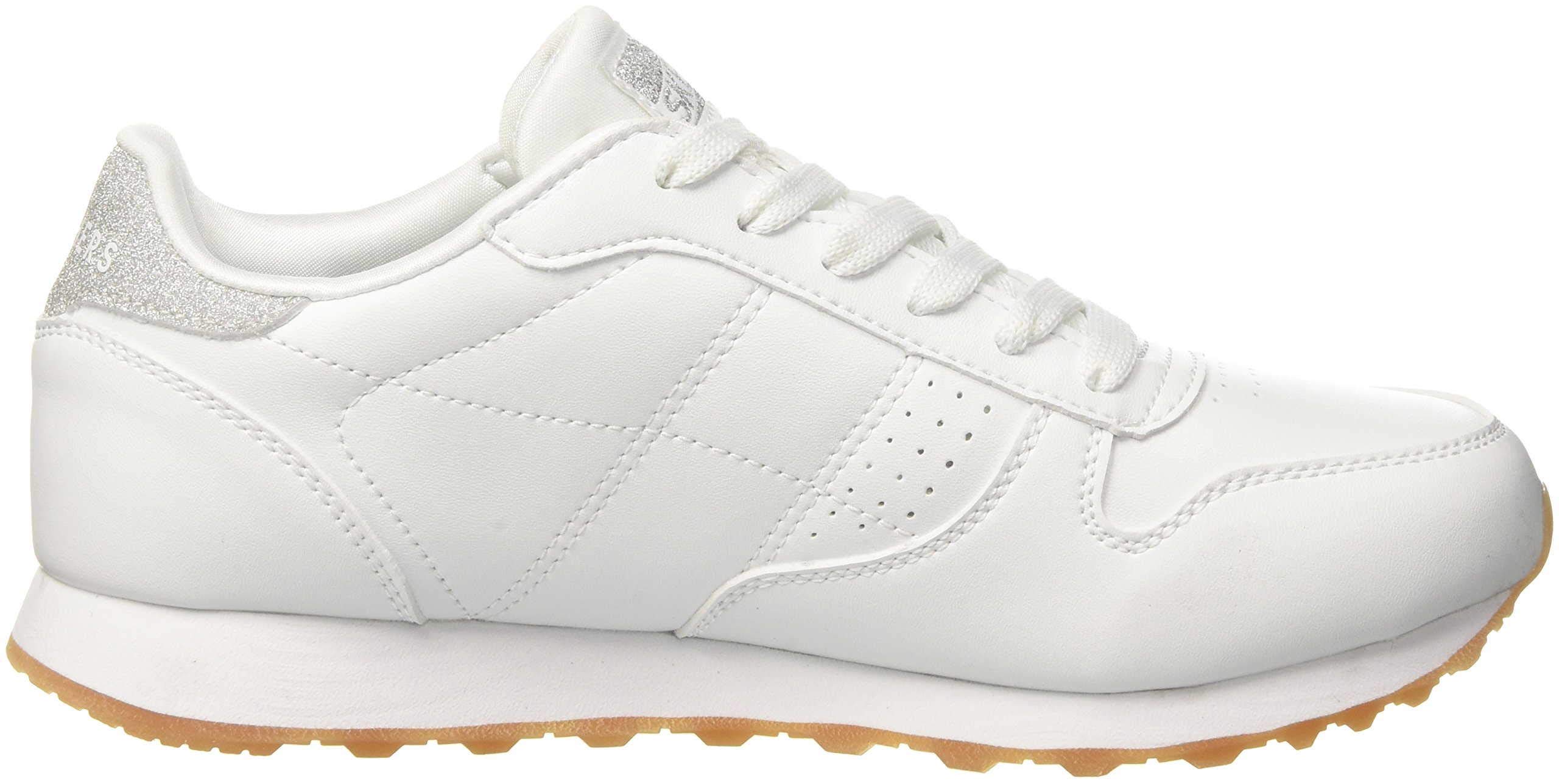 Skechers Damen Og 85 Old School Cool Hohe Sneaker, White Duraleather Silver Glitter Trim, 38 EU