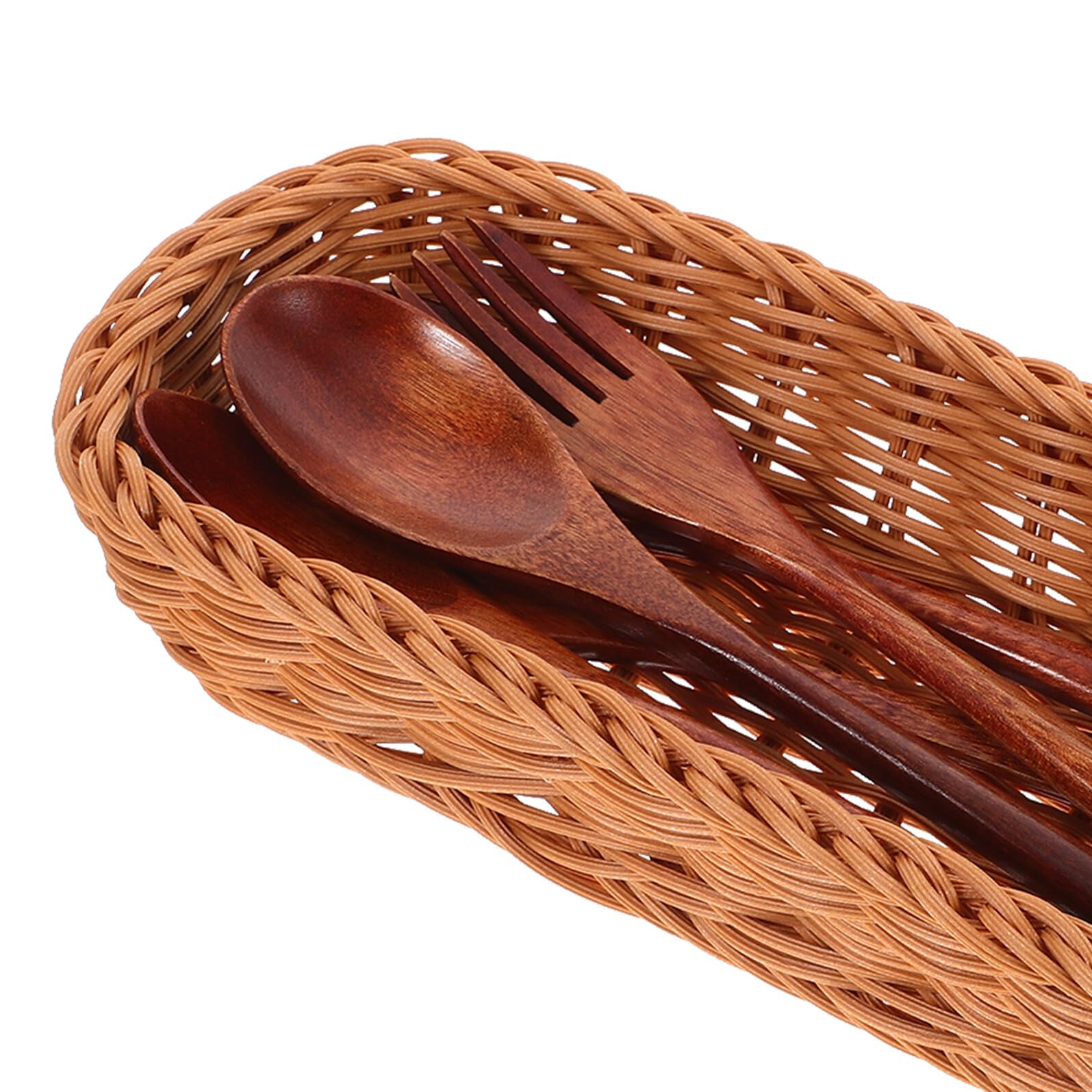 iplusmile Cesta de Almacenamiento de Plástico para Cubiertos, Organizador Reusable y Ligero para Cocina