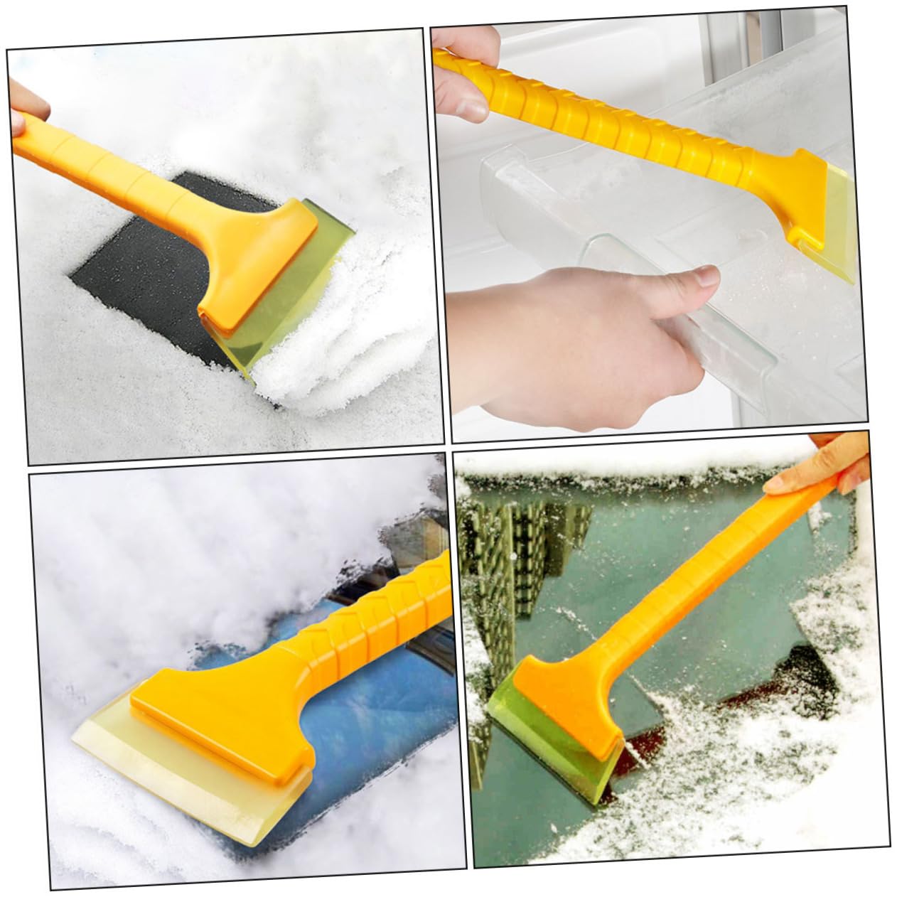 ULTECHNOVO 15piezas Pala De Nieve y Cepillo De Hielo Herramienta Multiusos para Limpieza De Automóviles y Hogar para Eliminar Nieve y Hielo Invierno