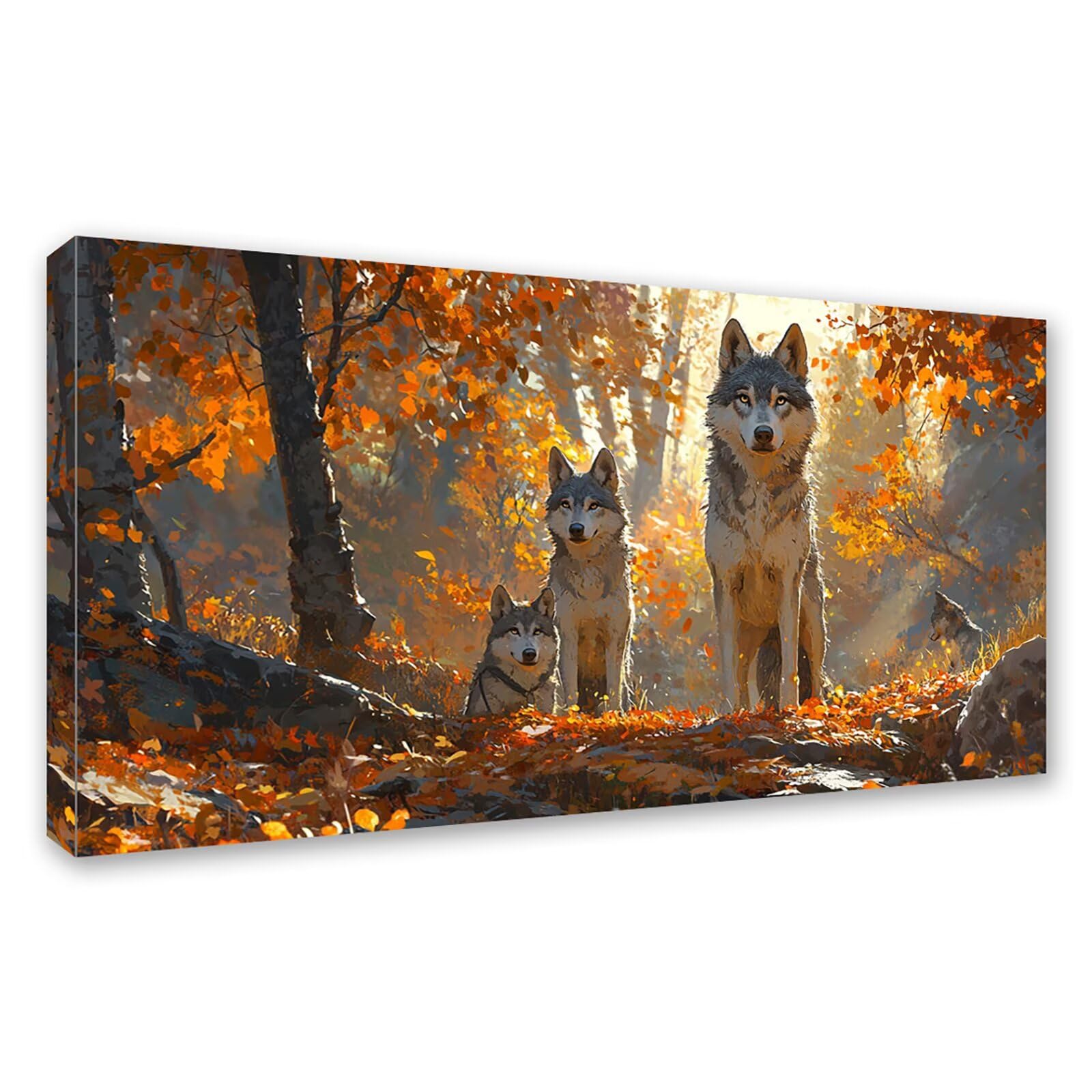 Diamond Painting Grande 120x60cm Lobo Diamond Painting Adultos, DIY Animal Pintura de Diamante Manualidades Adultos, 5D Cuadrado Rhinestone Bordado Punto de Cruz para Home Decoration Regalo 0J-745