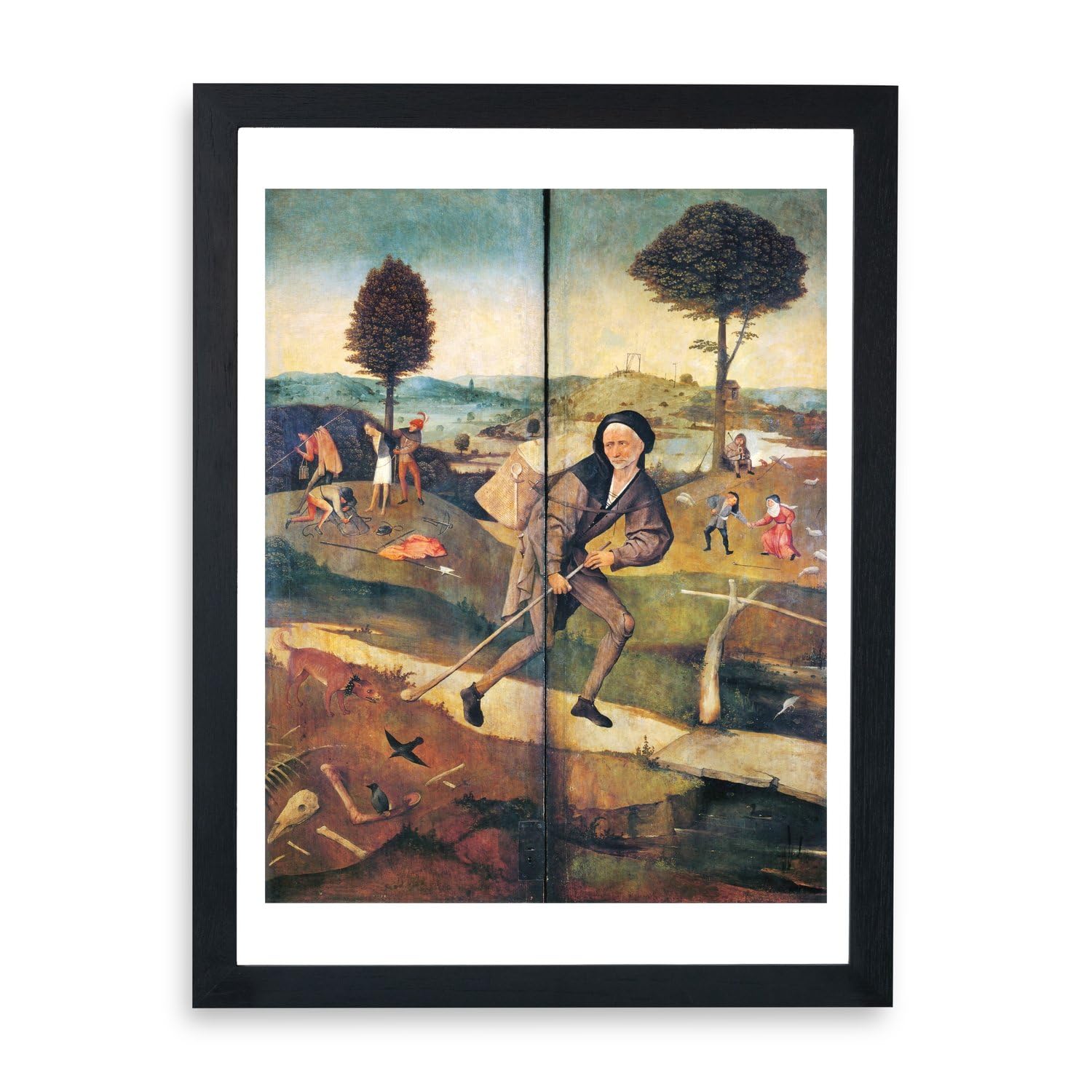 Poster encadré Hieronymus Bosch The Pedlar affiche tableau Medium pour mur