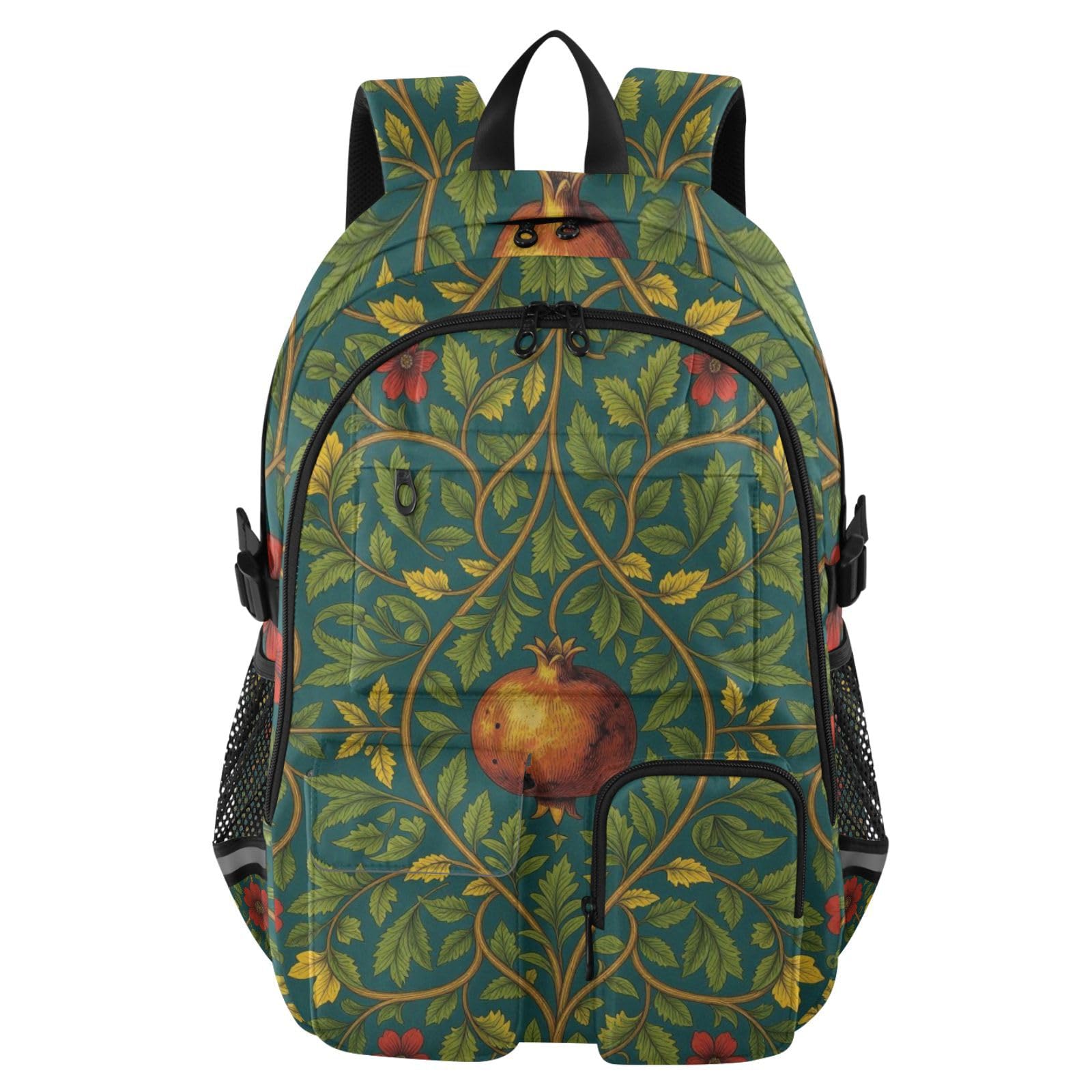 Mochilas para laptop impermeables estilo William Morris para libros 8