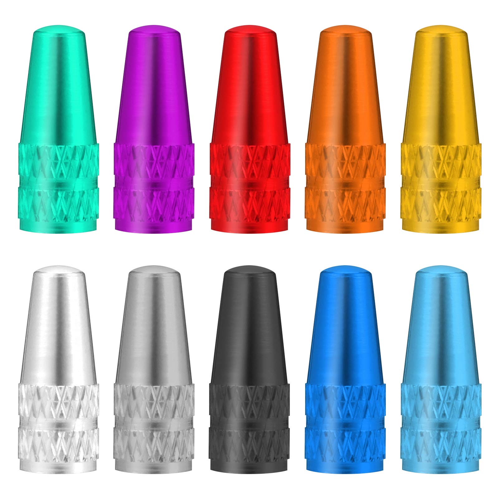 52 Stück Presta Ventilkappen - 13 Farben Aluminium, Für MTB & Rennrad