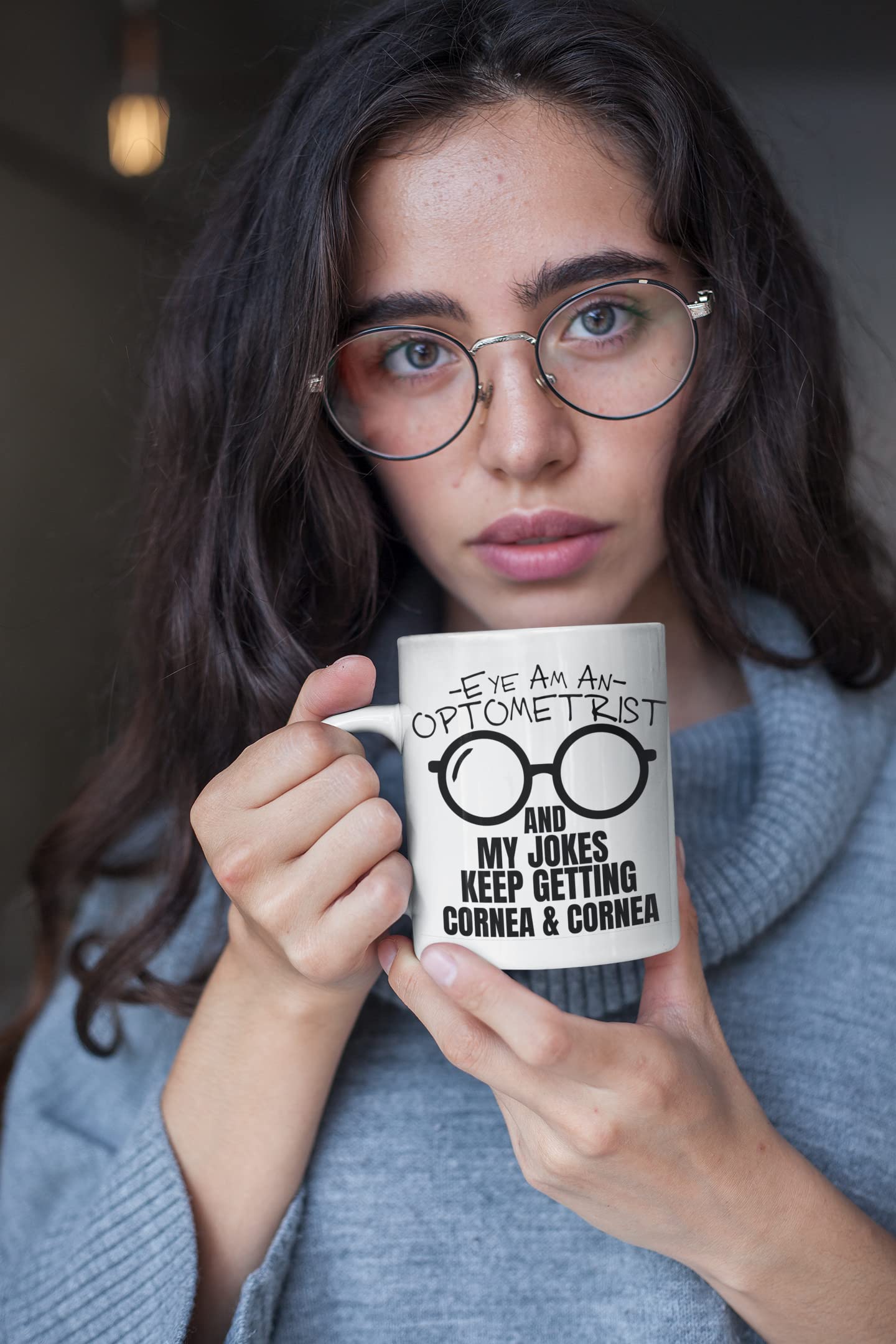 McMug - I'm an Optometrist - Optician Mug, Ceramic, 11fl.oz, White, 12 cm (W) x 9 cm (H) - Image 2