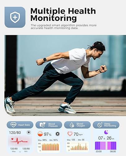 Miniatura 4 de Relojes inteligentes para mujeres y hombres, rastreador inteligente de fitness (respuestahacer llamadas), más de 110 modos deportivos con contador