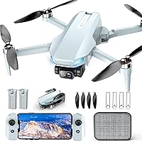 BLINORY X60 2K HD FPV Camera Drone for Beginners - Foldable RC Quadcopter, Gesture Control, Waypoint Fly, 36 Min Flight, 2 Batteries