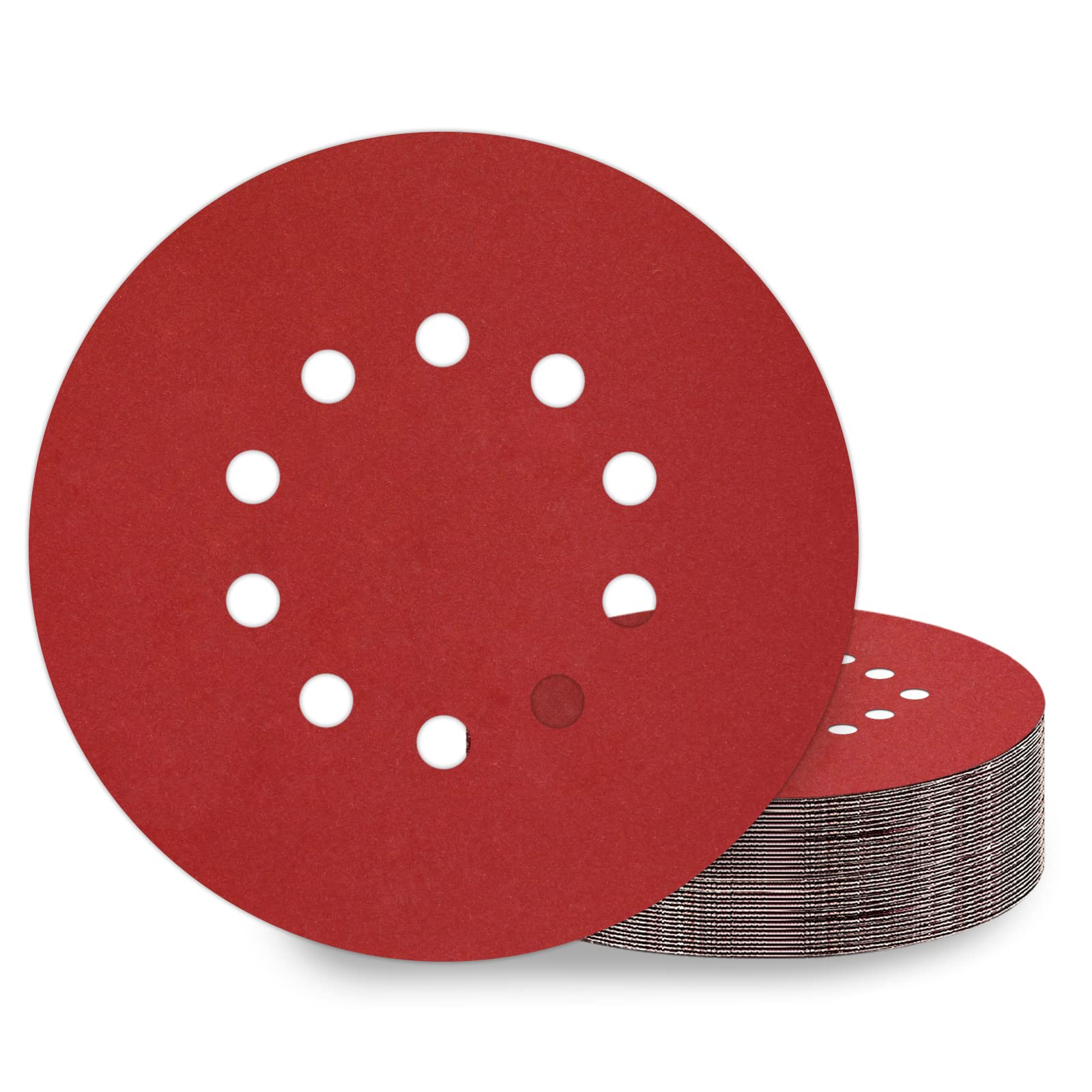 KONGMING 25 Piezas Disco Lija 225 mm Grano 40 10 Agujeros para Lijadora de Paredes Y Techos — view 39