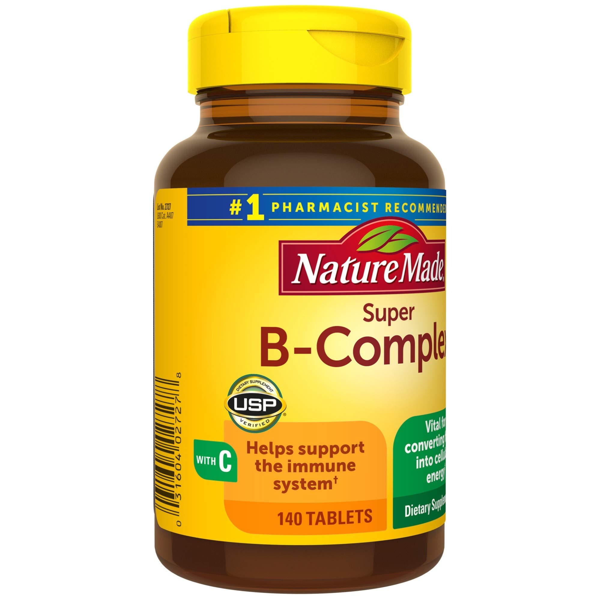 Nature Made Super B Complex with Vitamin C and Folic Acid, Dietary