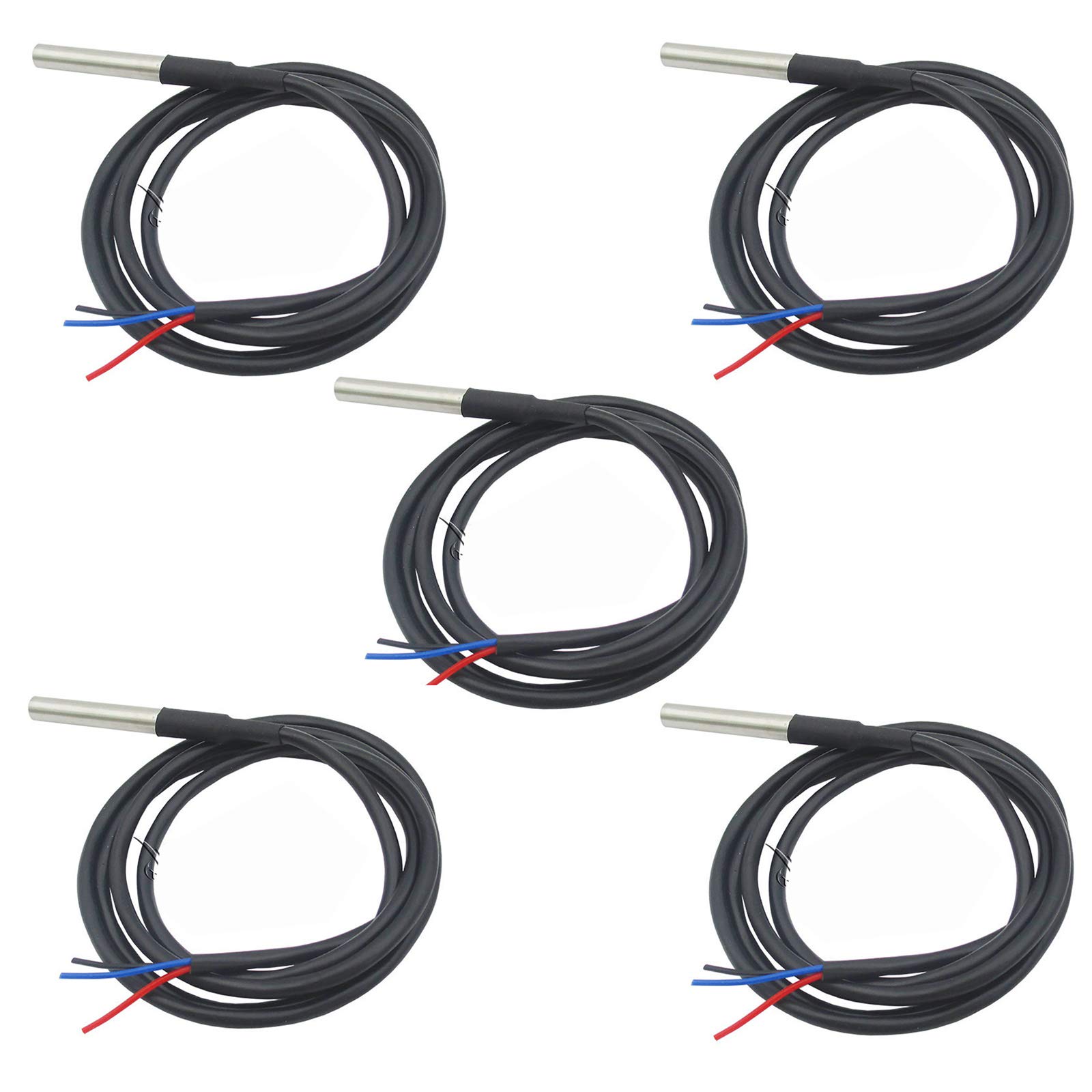 5 Stück DS18B20 Wasserdichte Temperaturfühler 5 Stück DS18B20 Wasserdichte Temperaturfühler