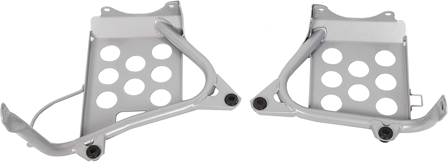 ALMULOO Nerf Bars Compatible with 1990-2006 Yamaha Banshee 350 Heel Guards Footrest Stand Chrome Left + Right
