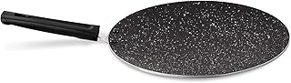MILTON Pro cook Induction Cookware & Gas Stove Friendly Granito Black Non-Stick Concave Tawa 26cm | Premium Bakelite Handl Price In India
