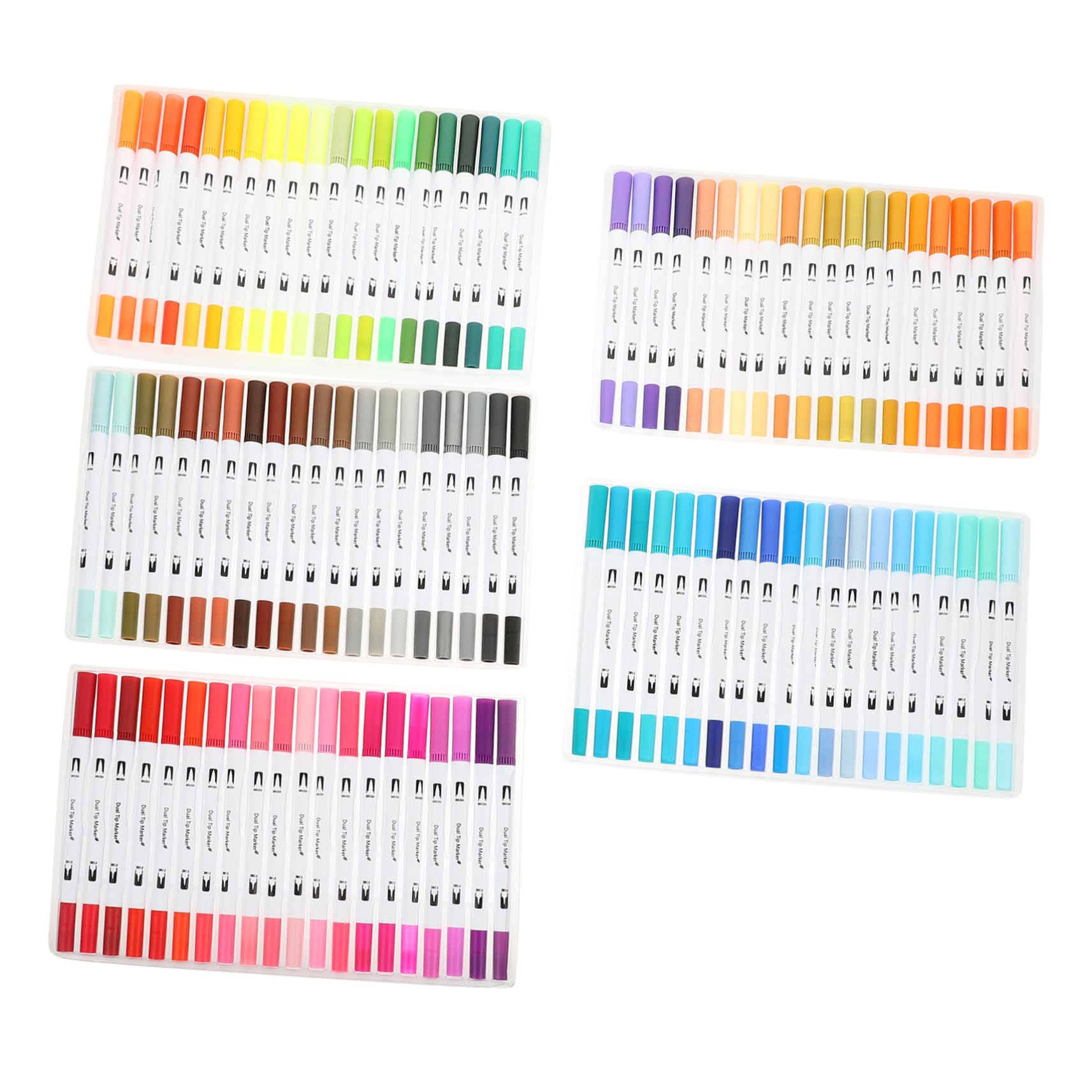 DOITOOL 100pièces Lot de Feutres Pinceau pour Coloriage Écriture Et Projets Artistiques
