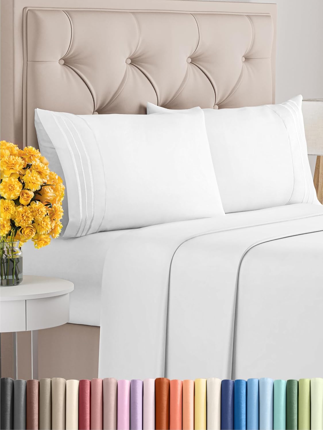 Cal King 4 Piece Sheet Set