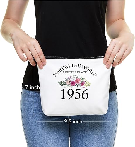 Miniatura 2 de Fokongna Regalos de cumpleaños para niñas de mamá, papá, abuela, tía, mejores amigos, regalos de cumpleaños para hermana, bolsa de maquillaje, 1954