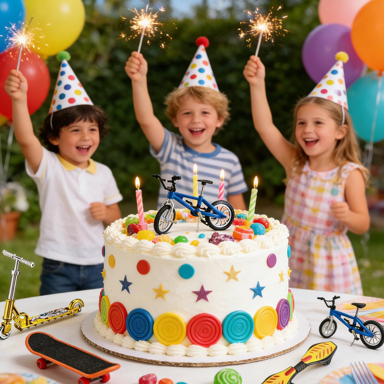 1PCS Mini Finger Bike,Miniature Mountain Bicycle Model,Bike Action Figure for Teenagers and Adults,Bike Model Collections Decor for Educational Model Birthday Gift (4SportsSet)