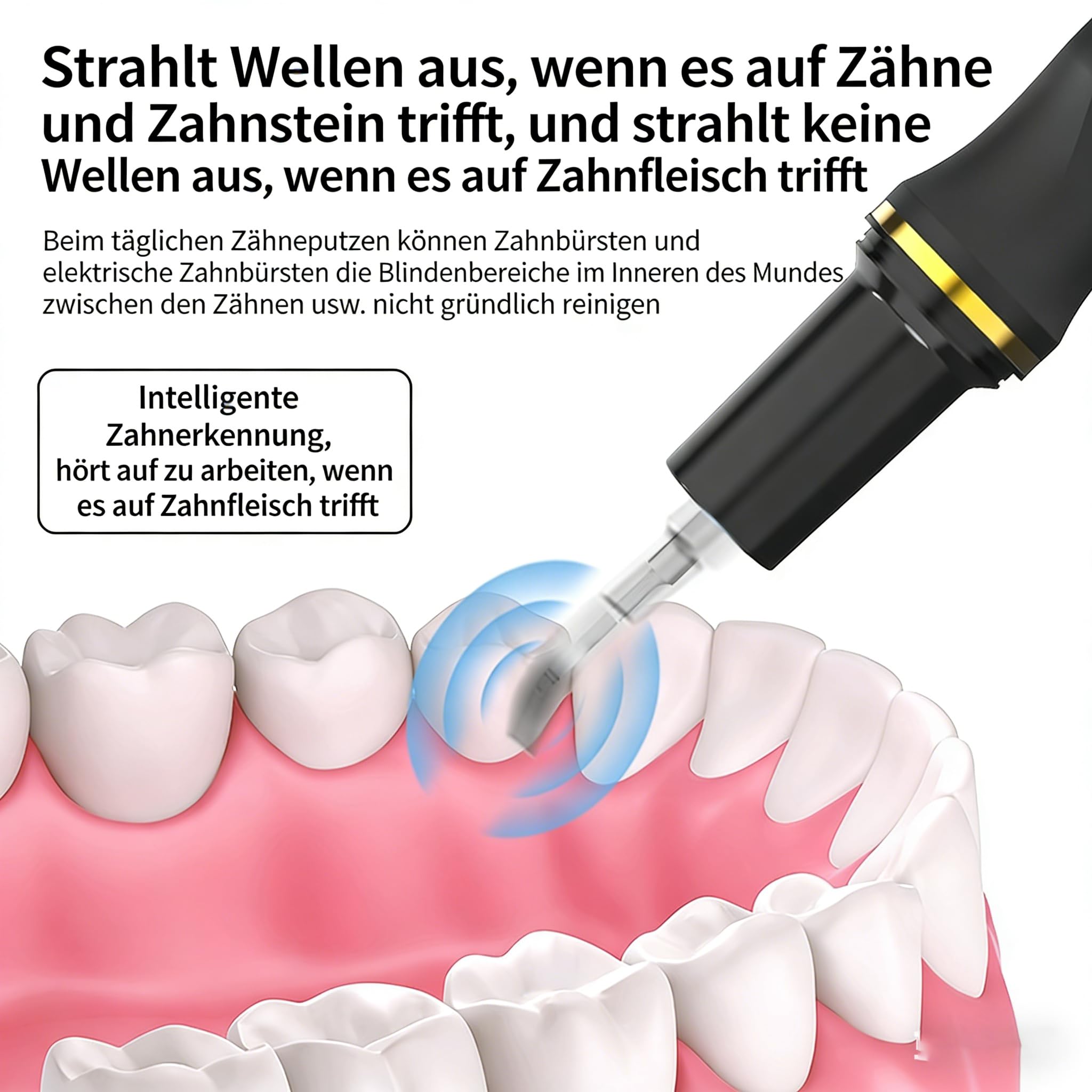 mident Ultraschall-Zahnreiniger für Hunde