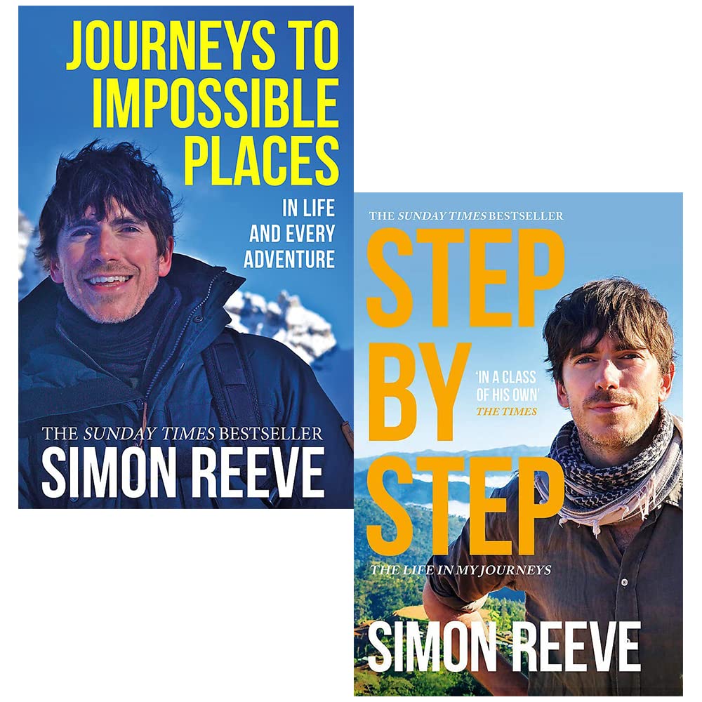 Simon Reeve Collection 2 Books Set (Journeys to Impossible Places, Step By Step) Paperback โ 1 Jan. 2021