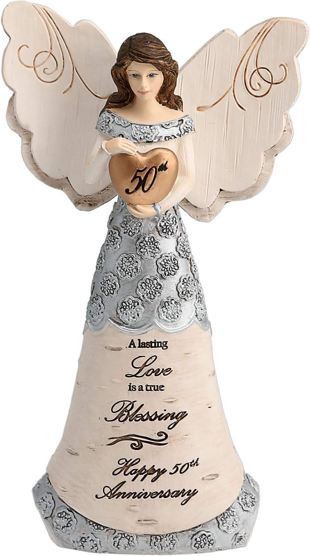 Pavilion Gift Company Elements Angels 82421 Figurine, Silver