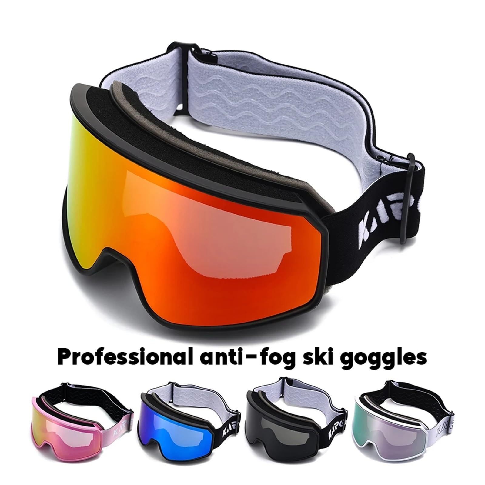 Gafas de Ciclismo Gafas Doble Capa Antivaho | Gafas de snowboard UV400 Máscara de nieve a prueba de viento for hombres y mujeres Deportes de invierno