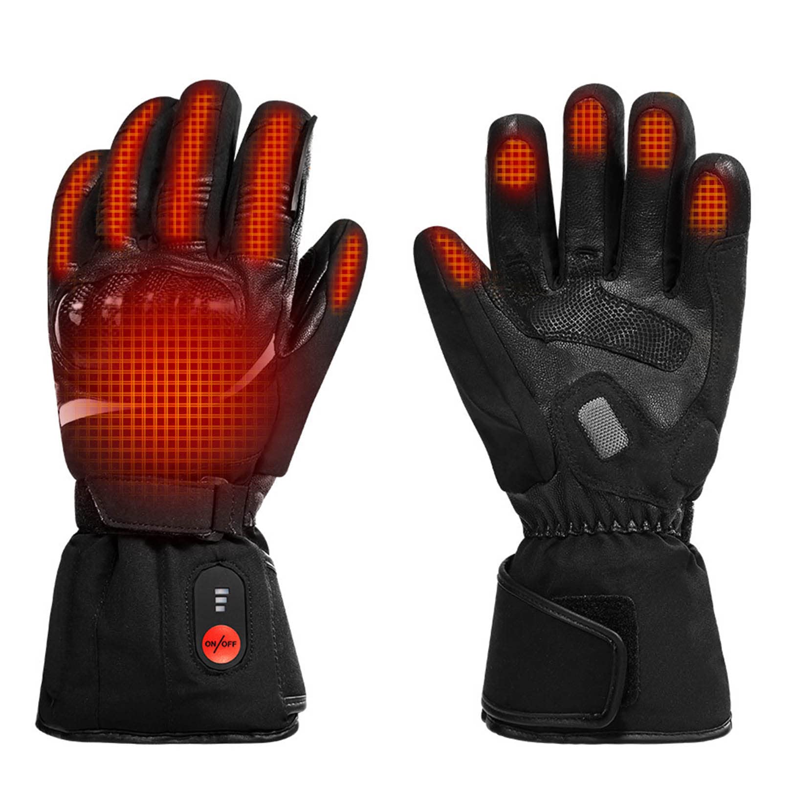 Guantes de batería para moto y rutas invernales con calefacción integrada y pantalla táctil