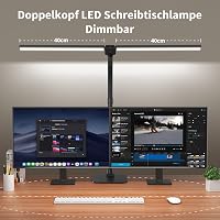 Lampă de birou LED reglabilă Kaulsoue, 24 W, 80 cm, lumină naturală prietenoasă cu ochii, 5 temperaturi de culoare și 5 niveluri de luminozitate, pentru acasă și lectură 2