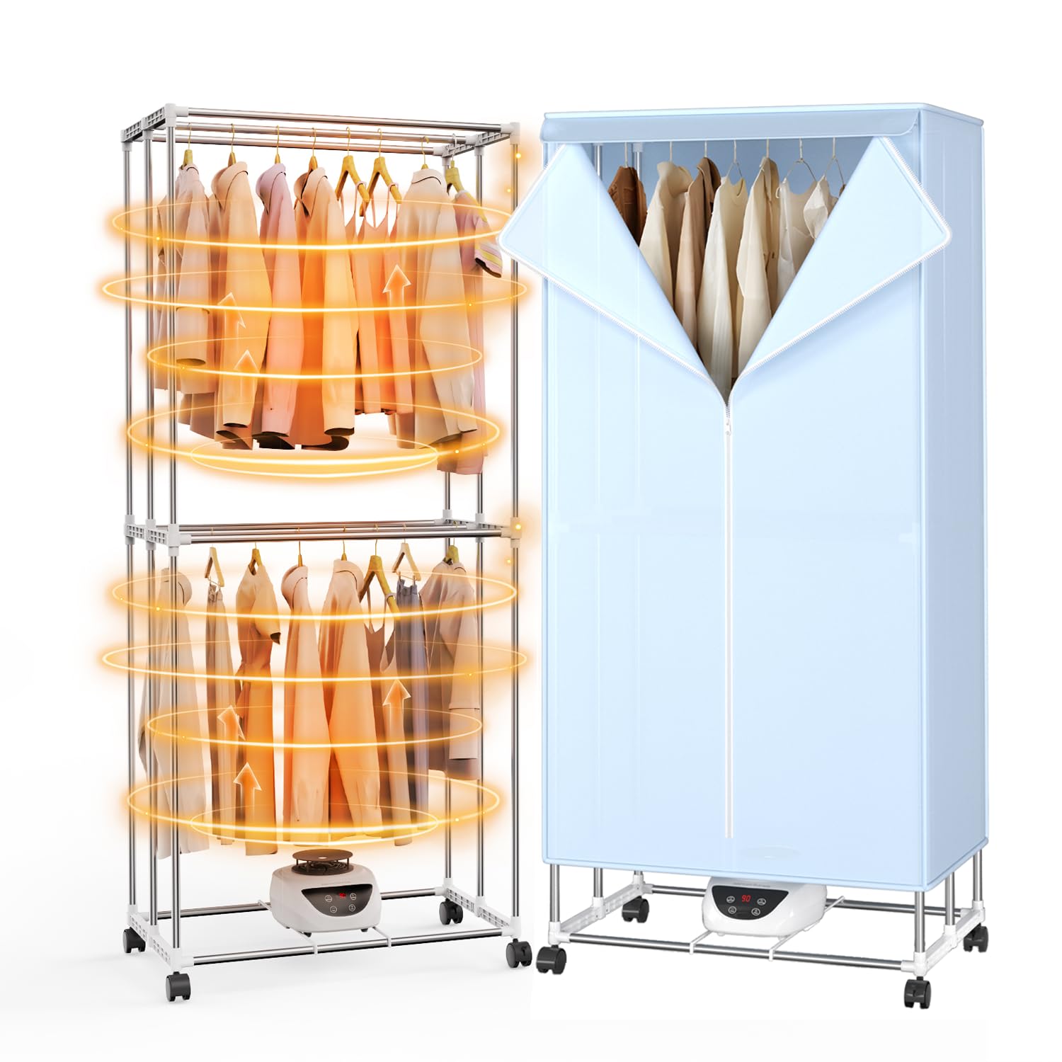 Innotic stendino ad aria calda 1500 W con copertura