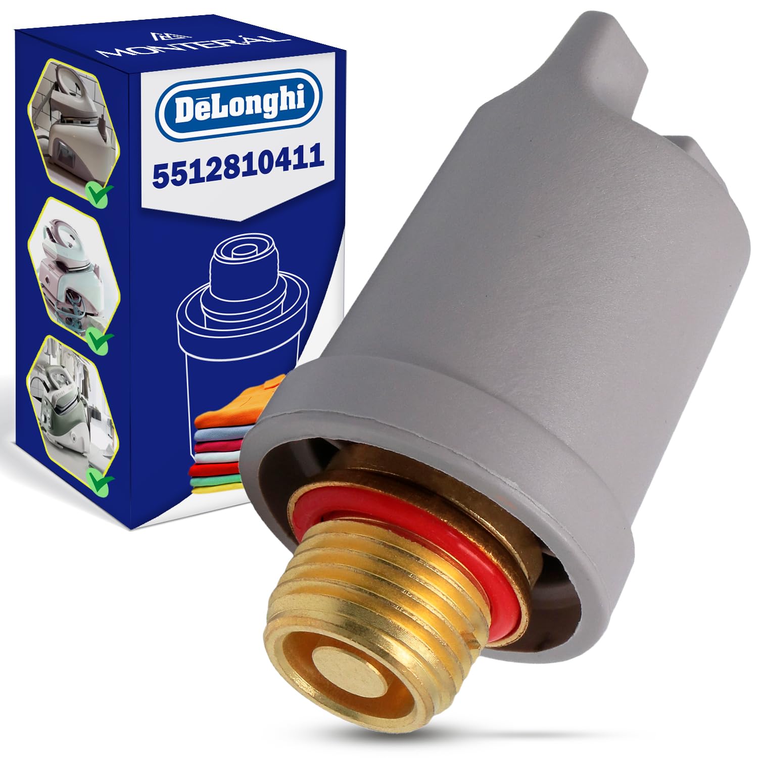 Valvula para Centro de Planchado con Código Original 5512810411 para DeLonghi Stirella - Garantía de 10 Años - MONTERAL