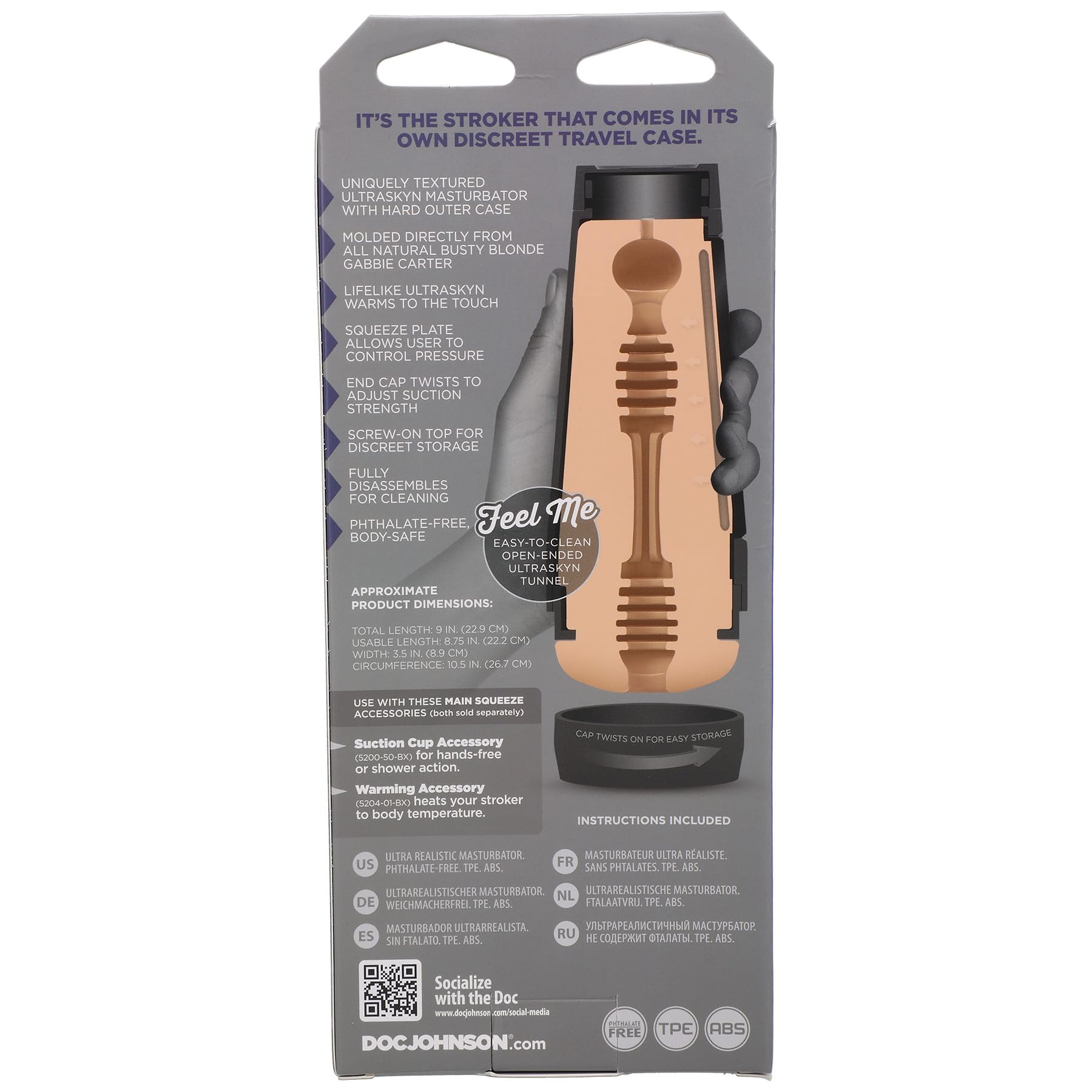 Amazon.com: Doc Johnson Main Squeeze - Gabbie Carter - Ultraskyn Stroker - Squeeze Plate for Precise Pressure - Twist End Cap to Control Suction - Discreet Premium Stroker - Male Masturbator, Vagina, Vanilla : Health & Household Amazon.com: Doc Johnson Main Squeeze - Gabbie Carter - Ultraskyn Stroker - Squeeze Plate for Precise Pressure - Twist End Cap to Control Suction - Discreet Premium Stroker - Male Masturbator, Vagina, Vanilla : Health & Household