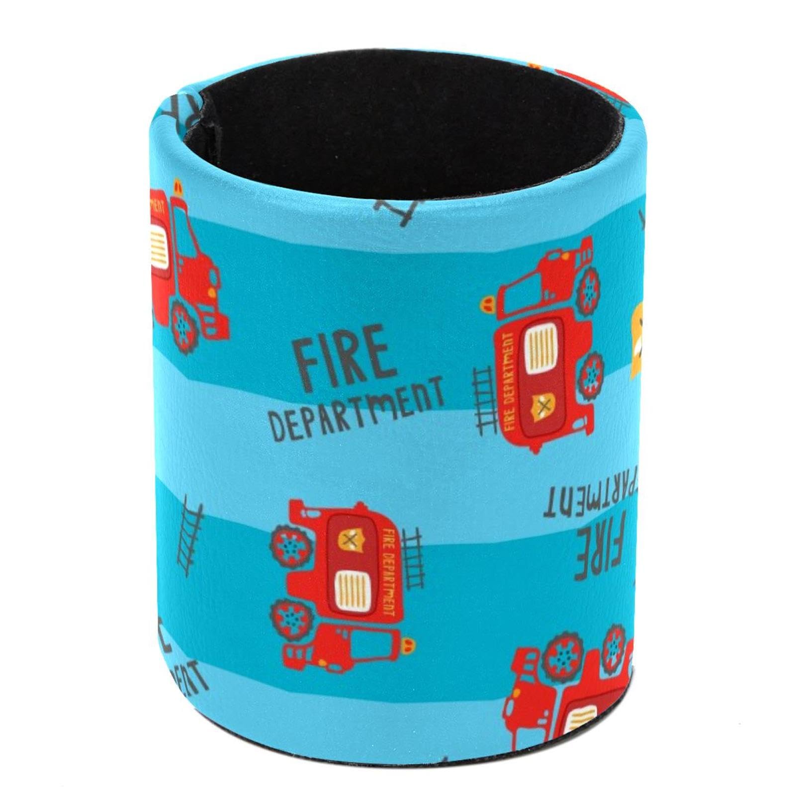 Porte-stylo camion de pompiers grand volume en similicuir pour bureau