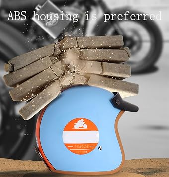 Open Face Low Profile Helmet, Motorcycle Helmet with Sun Visor, Open Face Jet Motorbike Helmets for Adult - Motorbike Rider Road Legal DOT/ECE Approved