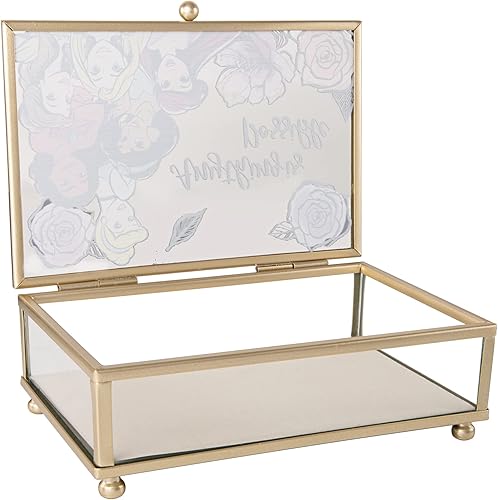 Miniatura 6 de Disney Princess Anything is Possible - Joyero de cristal con borde dorado con licencia oficial