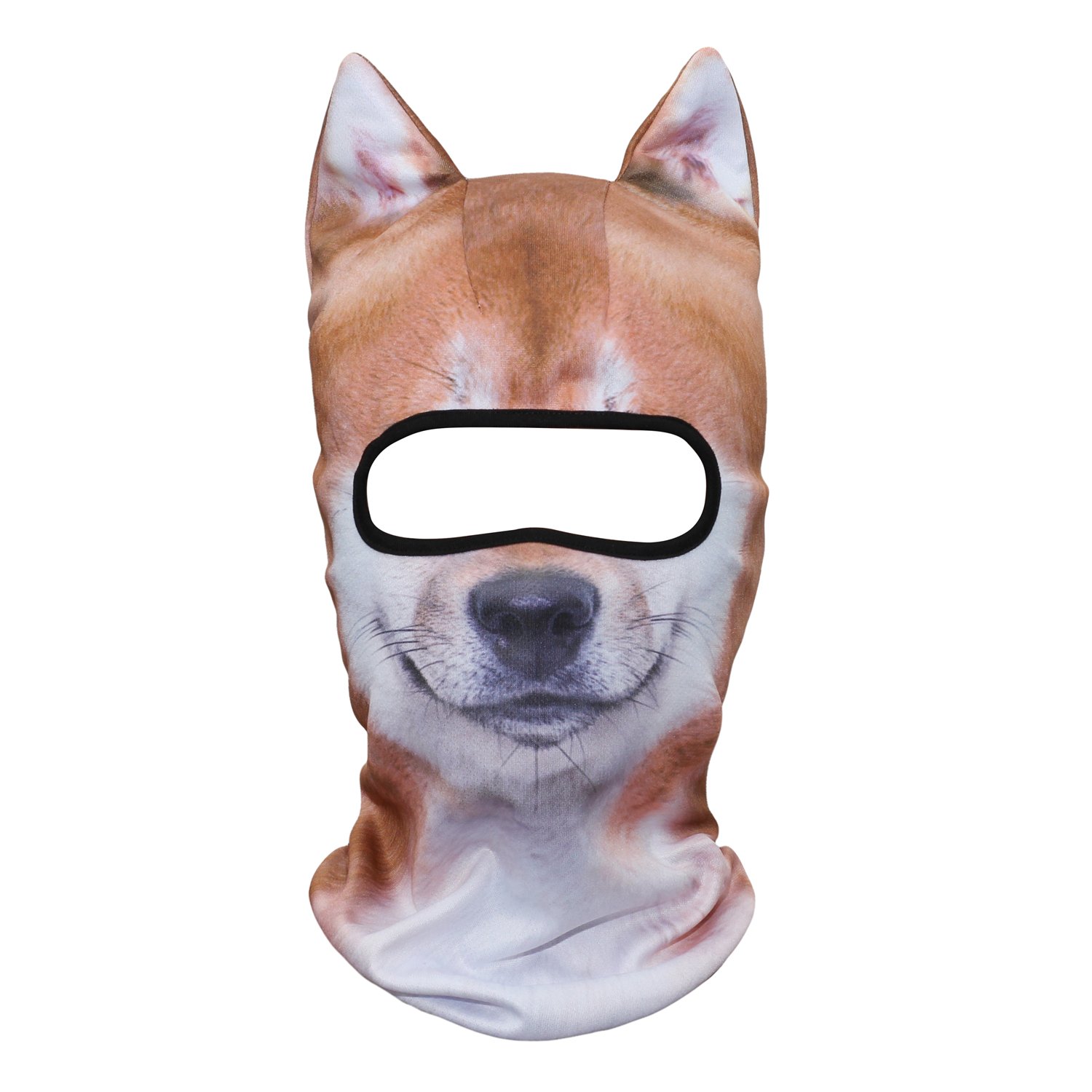 WTACTFUL 3D Animal Ears Balaclava, Breathable Face Mask for Halloween