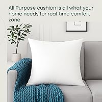 Vista 6 de LANE LINEN Relleno de almohada de 12 x 20 pulgadas, juego de 4 almohadas decorativas blancas para sofá cama, rellenos de almohada esponjosos