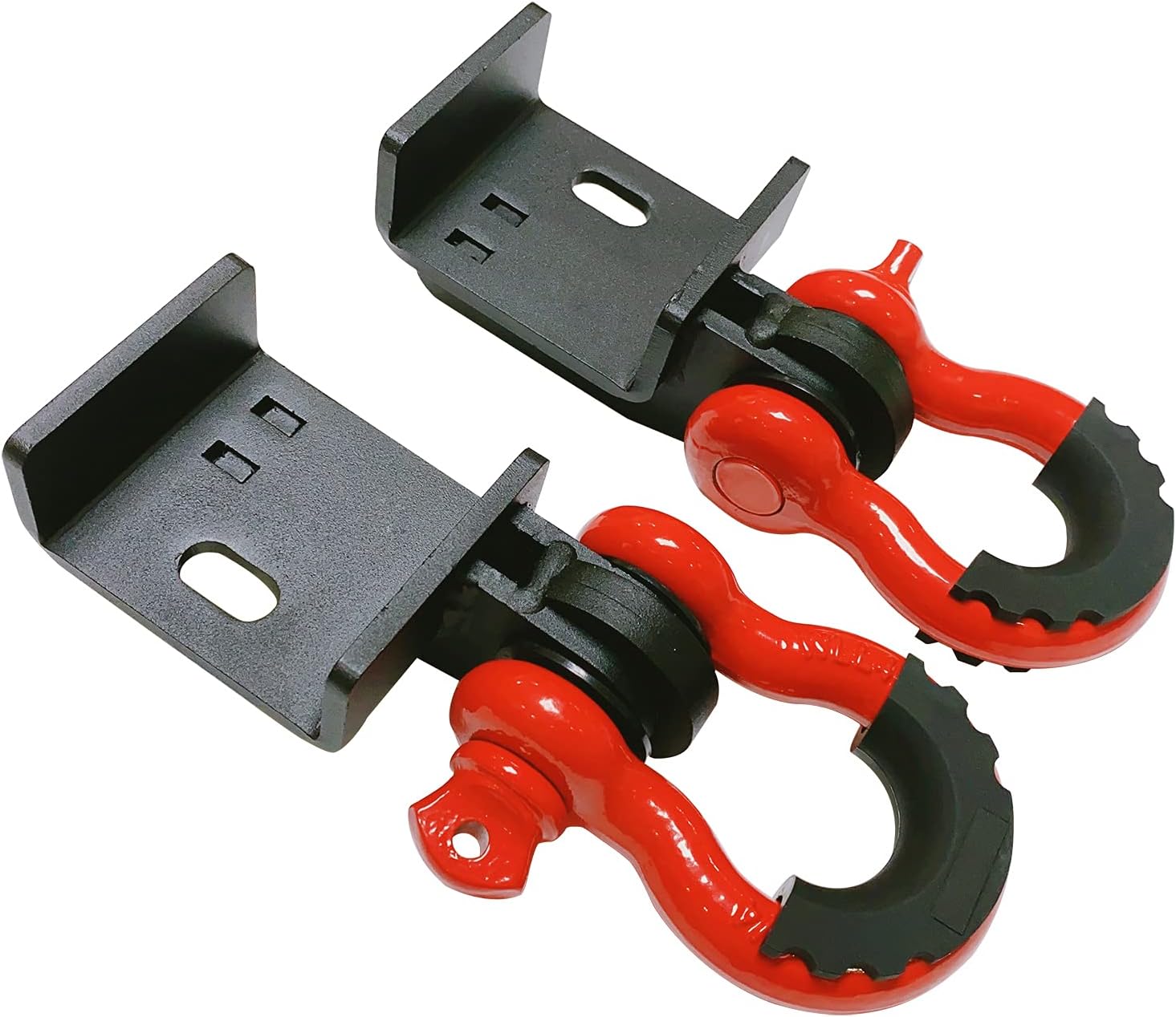 Front Demon Tow Hook Bracket with 3/4 inch Shackles Fit for Toyota Tacoma 2009-2021 Demon Shackle Mount