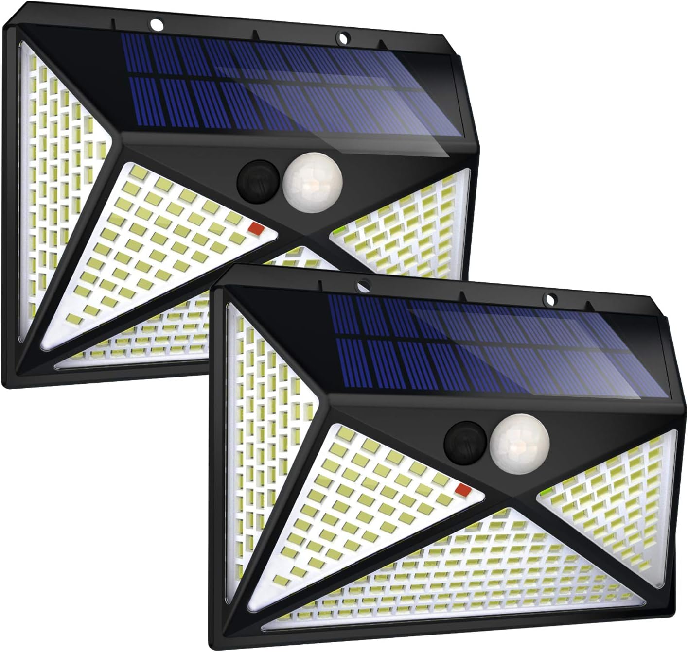 Solar Lights Outdoor [270 LED/4 Working Mode]Solar Motion Sensor Light Outdoor Wireless IP 65 Waterproof Outdoor Lights for Garden Fence Patio Garage (2 Pack)