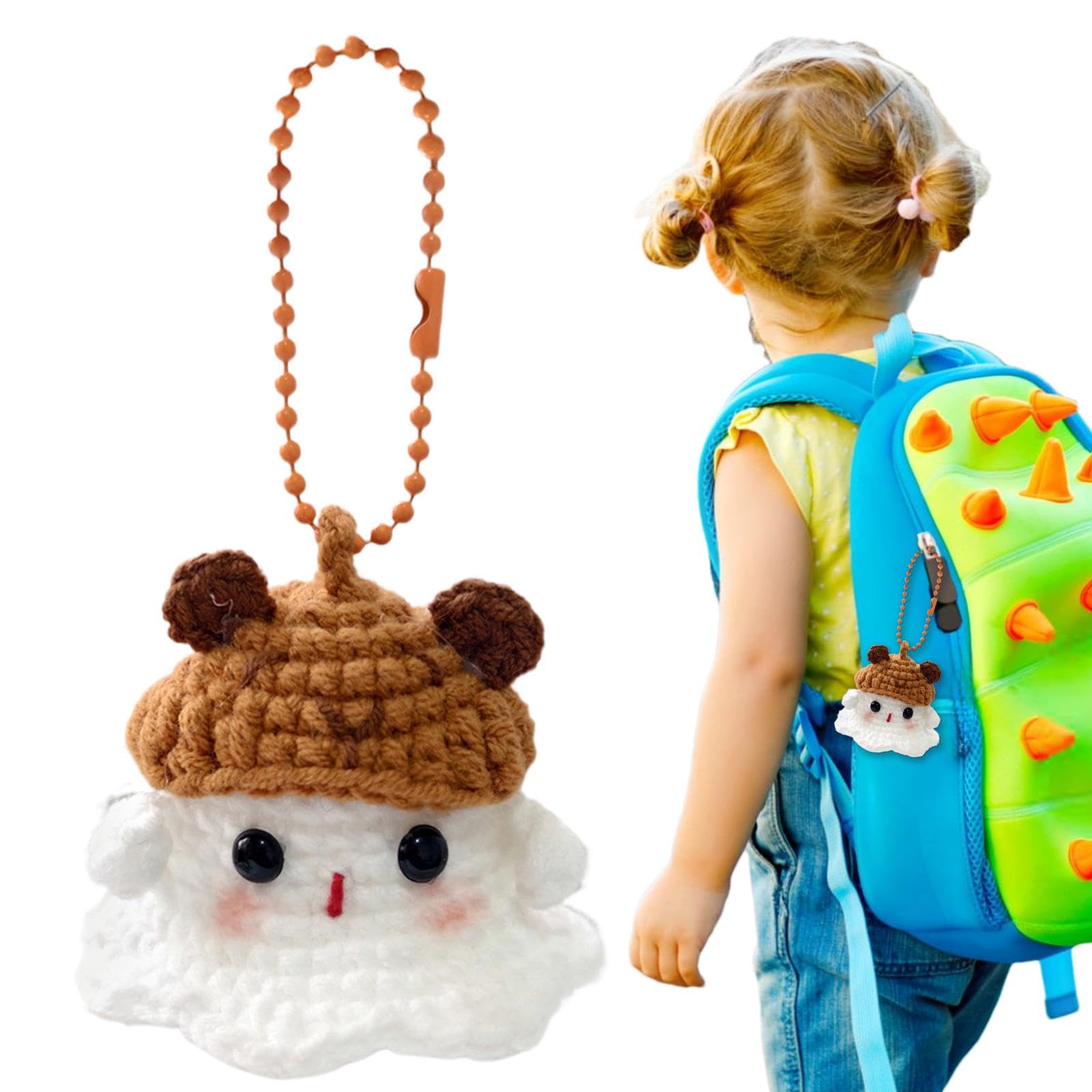 Gehäkelter Geist - Positive Motivationsfigur Für Schreibtisch & Dekoration