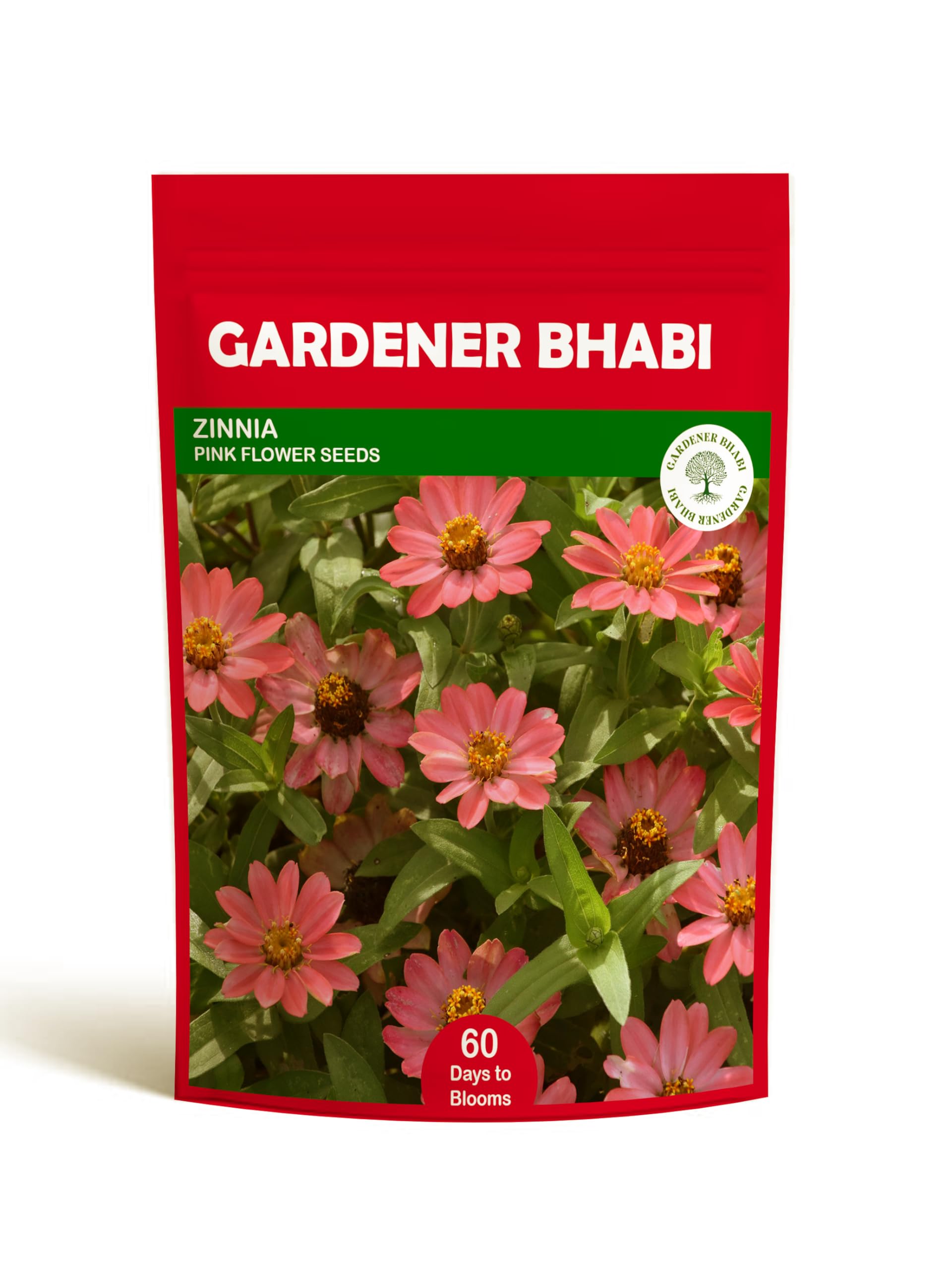 Gardener Bhabi Zinnia Pink Color Flower Seeds For Home Gardening Pack Of 30-50